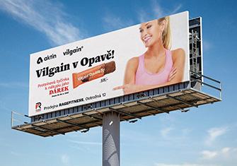 Billboard pro lokální kamennou prodejnu. Návrh grafiky a tisková data v PDF pro billboard.